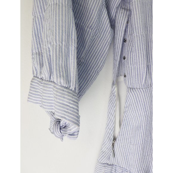 NWT Rebecca Taylor Cotton Stripe Mini Dress 10 - Picture 6 of 8